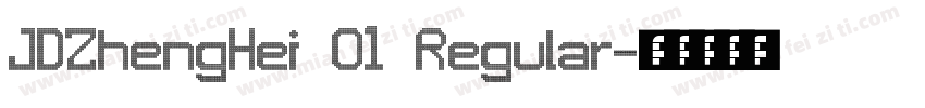JDZhengHei O1 Regular字体转换
